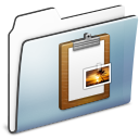 clipboard,folder,graphite,smooth icon