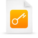 document, file, orange, paper icon