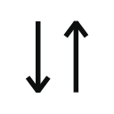 arrows, ascending, descending, match, order, sort, sorting svg vector icon