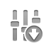 audio,equalizer,down icon