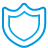 basic, blue, shield icon