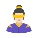 hero, super girl, super hero, woman svg vector icon