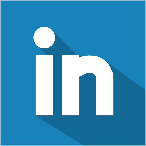social,media,flat,shadow,set,linkedin icon
