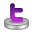 purple, twitter icon