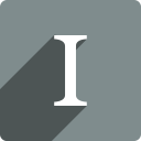 instapaper, media, shadow, social, square svg vector icon