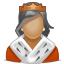 queen, royal, user, woman icon