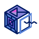 box, inkcontober, pandora, shattered, square svg vector icon
