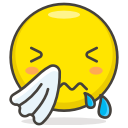 face, sneezing svg vector icon