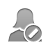 user,woman,cancel icon
