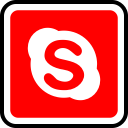 media, skype, social svg vector icon