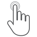 finger, gesture, hand, interactive, scroll, swipe, tap svg vector icon