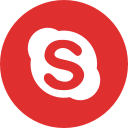 media, online, skype, social svg vector icon