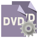 file,format,dvd,gear icon
