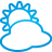 basic, blue, cloudy, weather icon
