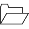 folder, open icon