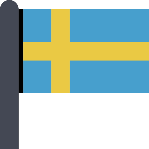 Flag Sweden svg vector icon