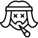 hippie, marijuana, weed svg vector icon