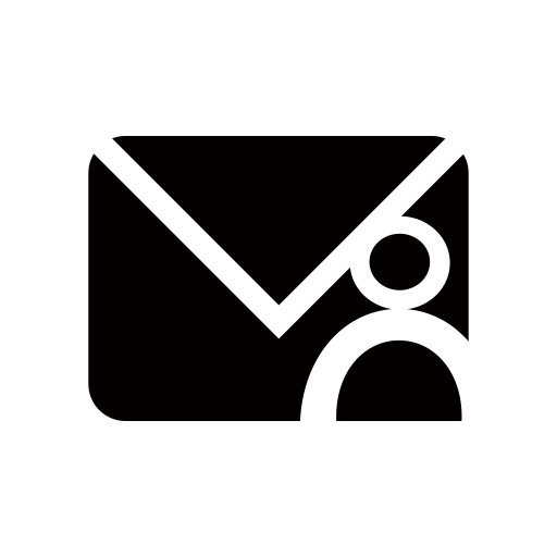 Mail User svg vector icon