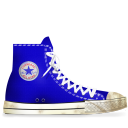 converse,blue,dirty icon