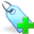 add, blue, tag icon