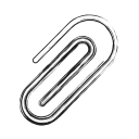 attach, clip, paperclip, productivity, shape, social svg vector icon