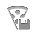 pizza,diskette icon