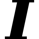 italic svg vector icon
