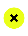 close, denied, escape svg vector icon
