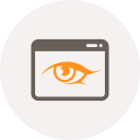 application, browser, eye, see, view, watch, window svg vector icon