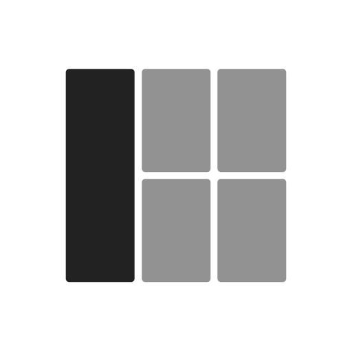 Layout Six svg vector icon