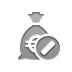 money,bag,euro,cancel icon
