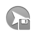 arrowhead,right,diskette icon