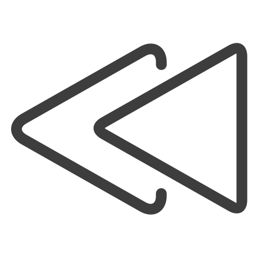 Rewind svg vector icon