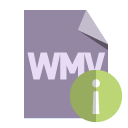 file,format,wmv,info icon