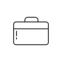 job, job search, linkedin, suitcase svg vector icon