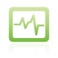 green, oscilloscope icon