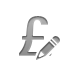 currency,sign,pound,pencil icon