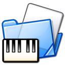folder, midi, piano icon
