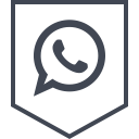 logo, media, social, whatsapp svg vector icon