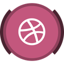 design, dribbble, social, web design icon