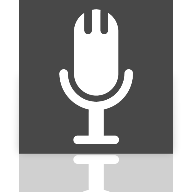 microphone, mirror icon