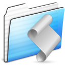 script,folder,stripe icon