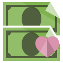 bill,heart icon