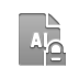 file,format,ai,lock icon