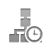 organizational,chart,clock icon
