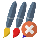 brush,close icon