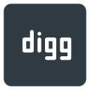digg, logo, media, social svg vector icon