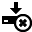 download,cancel,stop,no,close,descending,fall,decrease,down,descend icon
