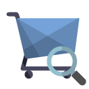 shoping,cart,zoom icon