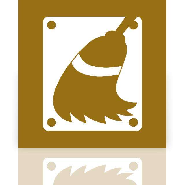 cleanup, disk, mirror icon